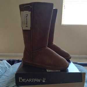 Bearpaw Emma Tall Boots in Hickory Brown Size 7 NWT